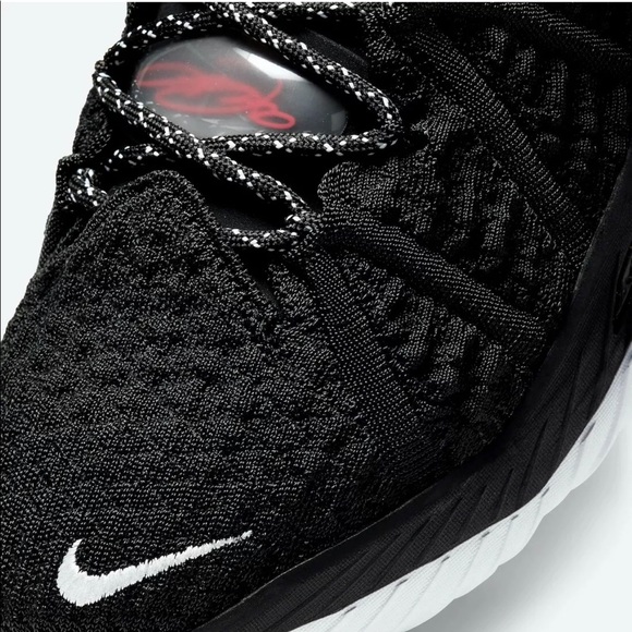 Nike LeBron XVIII 18 Bred Black University Red White CQ9283-001 Men's Sizes - Picture 7 of 8